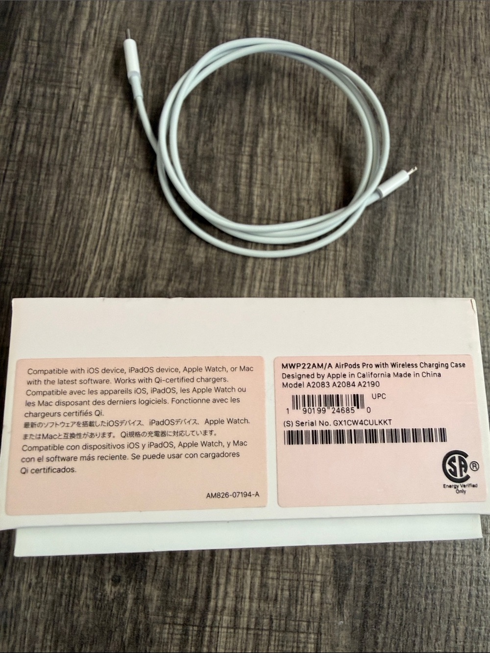 Apple AirPods Pro 1st Generation Wireless Earbuds & Wireless Charging Case - Picture 2 of 14